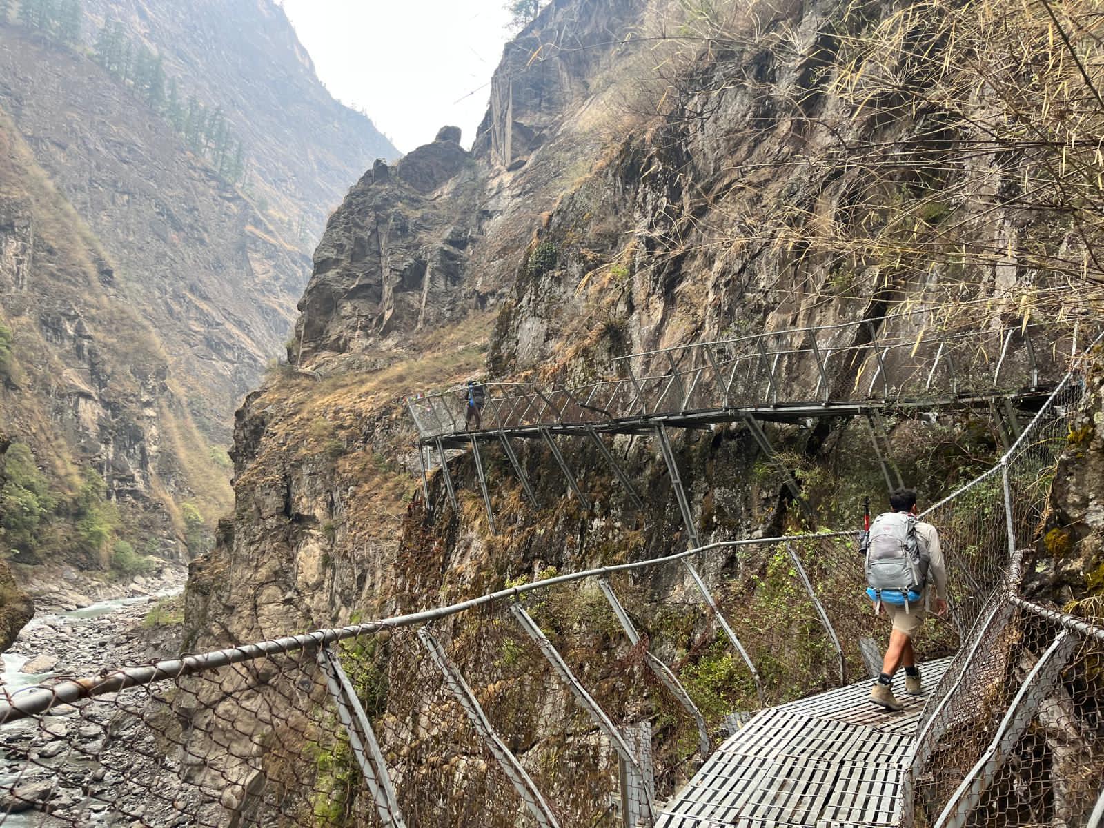 Trekkers at Manaslu circuit trek